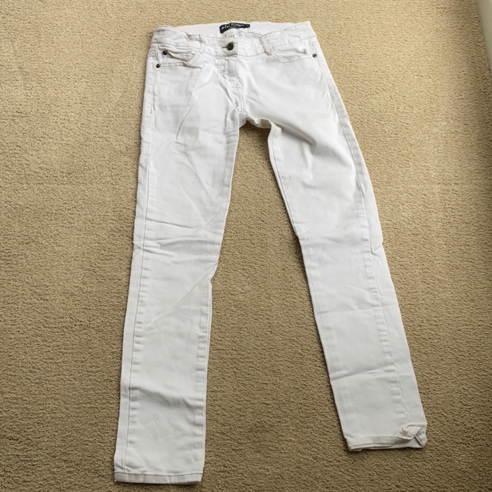 Mini Boden white slim jeans